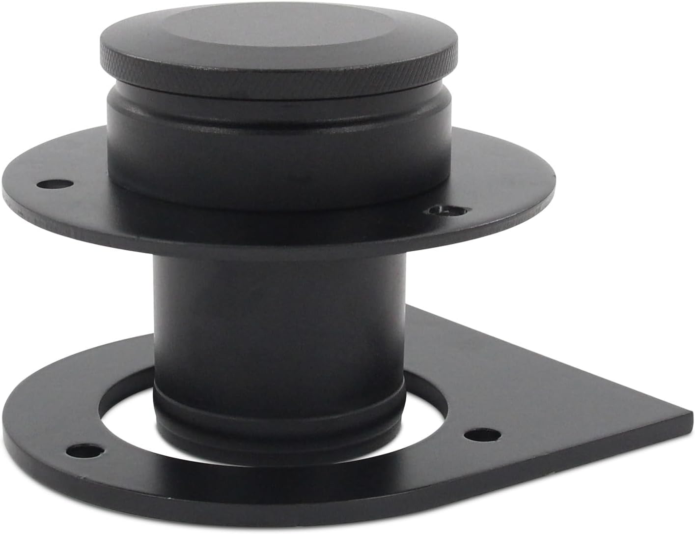 Remote Fuel Tank Filler Neck With Gas Cap and Weld-On Steel Mount Bracket Fit for 2" Filler Hose, 2'' Fuel Cell Filler Neck 17-2530 (black)
