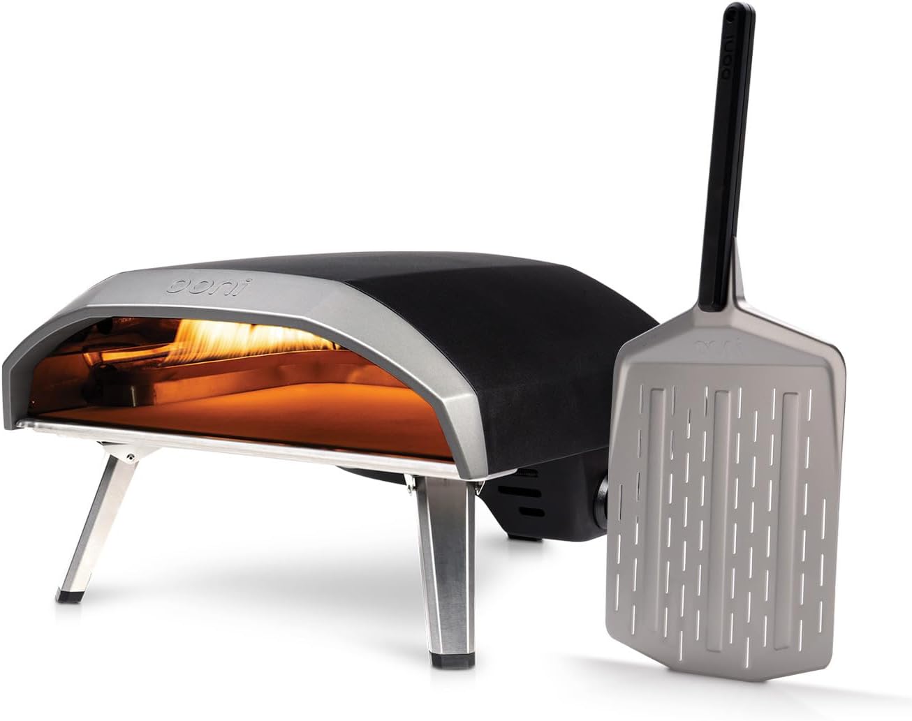 Ooni Koda 16 Gas Pizza Oven – Essentials Pizza Oven Bundle – Includes 14″ Perforated Pizza Peel