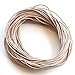 1 MM Natural-Untreated Leather Cord 25 Meters Hank (82 Feet)