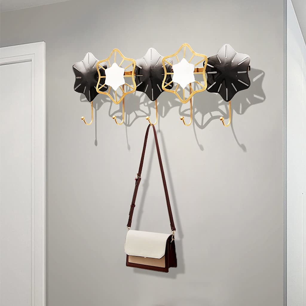 Wieszak ścienny na ubrania Coat Hooks Nowoczesne Chiński Handmade Płaszcz naścienny Stojak Sypialnia Salon Korytarz Metalowa Dekoracja Wisiorek Korytarz Wejsznik Wejściowy Klucz Torba Półka Haczyk do