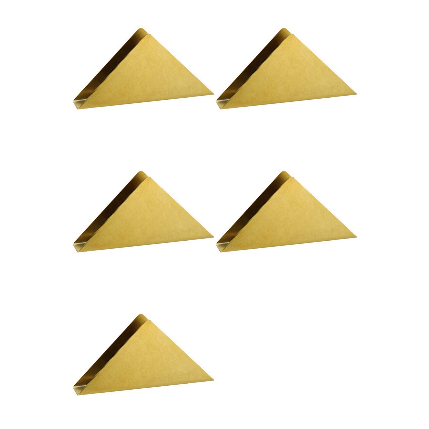 Hndhbfgrt 5X Gold Napkin Holder Steel Tissue Dispenser Paper Napkin,Vertical Napkin Holder for Dining Table Decor