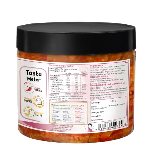 Image of FarmDidi Gobhi Gajar Shalgam Pickle 325g In Fresh Traditional Meetha Mixed Achar With Carrot, Cauliflower & Turnip Low-Oil Sweet Pickle Organically Processed No Chemical Preservatives