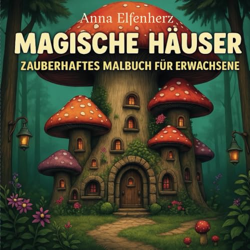 Magische Häuser - Zauberhaftes Malbuch für Erwachsene: Verträumte, magische und skurrile Häuser. Ein Entspannendes und fantasievolles Ausmalbuch für Erwachsene.