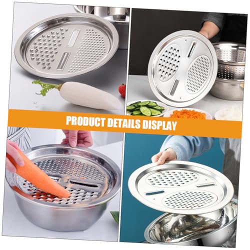 ULTECHNOVO 2pcs Rallador y Cortador Multiusos Acero Inoxidable miniatura 7