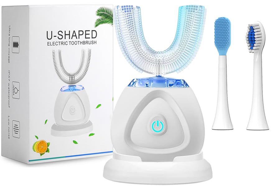 EITVLAGE Electric Toothbrush, Automatic Toothbrush Auto Tooth Brush, Teeth whitening Brush with Timer & Wireless Charging 360° Electric Toothbrush for Adult