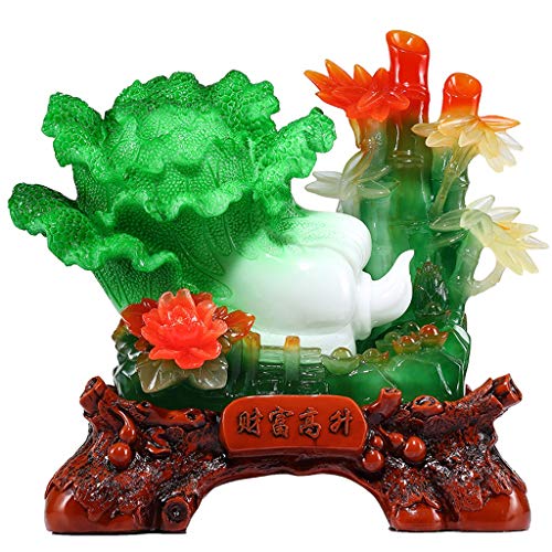 Statue de richesse Feng Shui en résine : artisanat d'art de luxe pour décoration intérieure