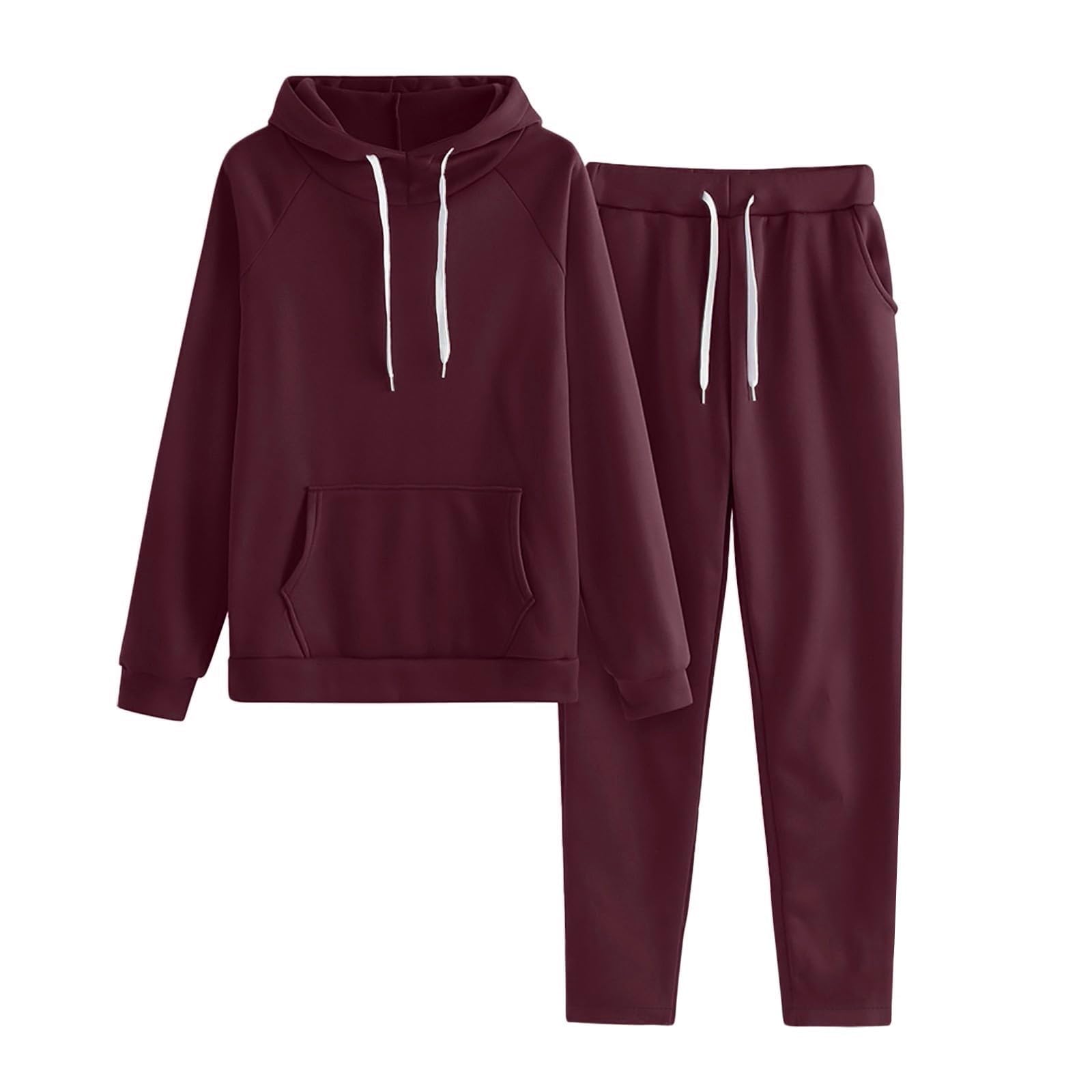 Damska 2-częściowa bluza workowata jesienna wygodne spodnie dresowe bluzy z kapturem top spodnie dresowe oversize dresy z kieszenią