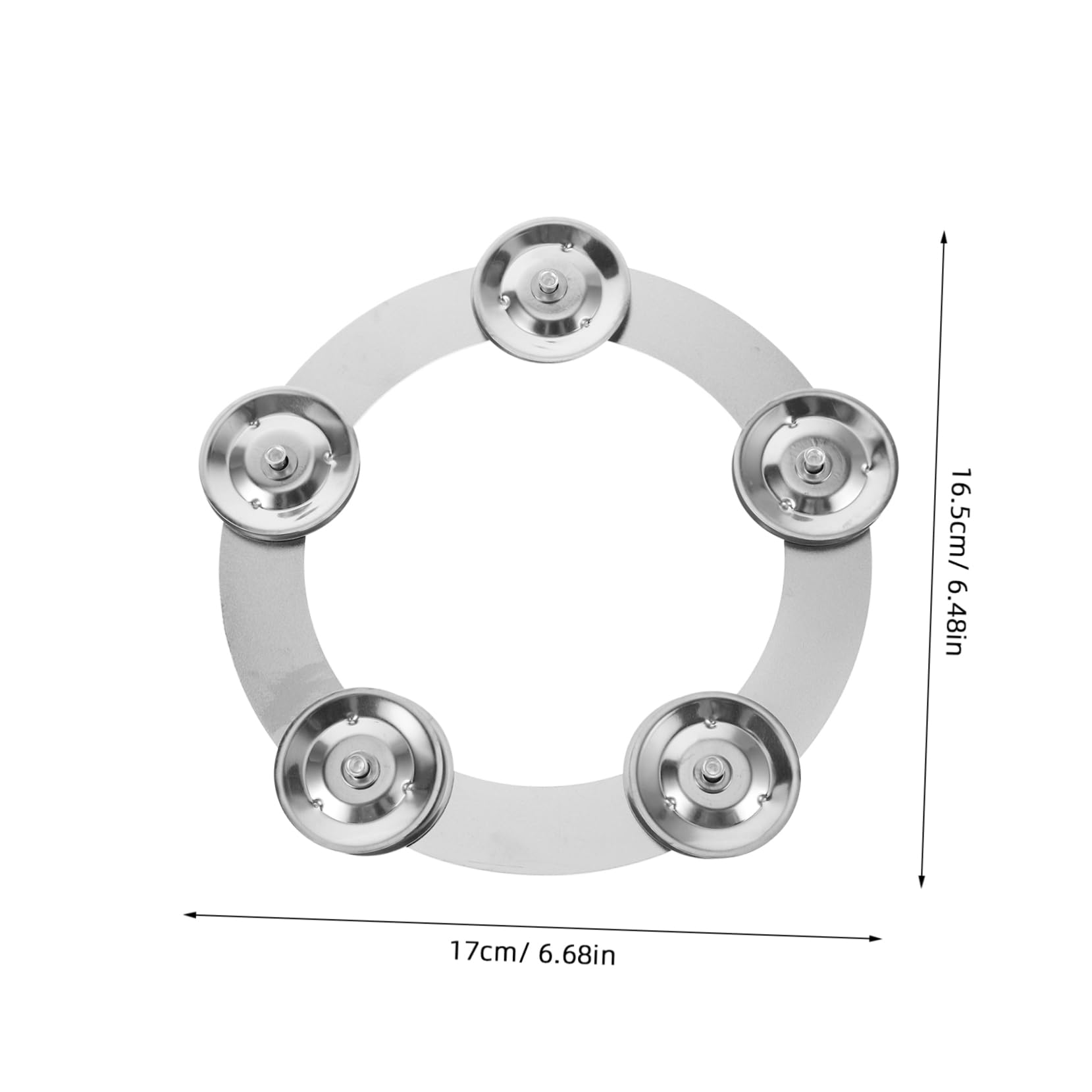 ULDIGI Practice Drum Set Cymbal Ring Metal Bells Percussion Accessory for Drummers