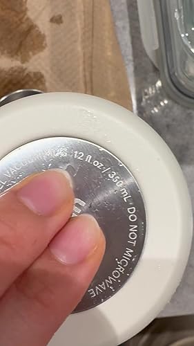 OutIn Reisbeker, Outdoor Geïsoleerde Koffiebeker met Lekvrij Klapdeksel, 350 ml Roestvrijstalen Mok voor Warme & Koude Dranken (Sand White