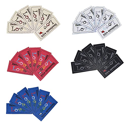 Etiquetas de Tela,Etiquetas Tela Handmade,Etiquetas Textiles Hechas a Mano,Etiquetas Para Ropa,Etiquetas Hechas a Mano,Etiquetas Para Costura,Manualidades,30 Piezas