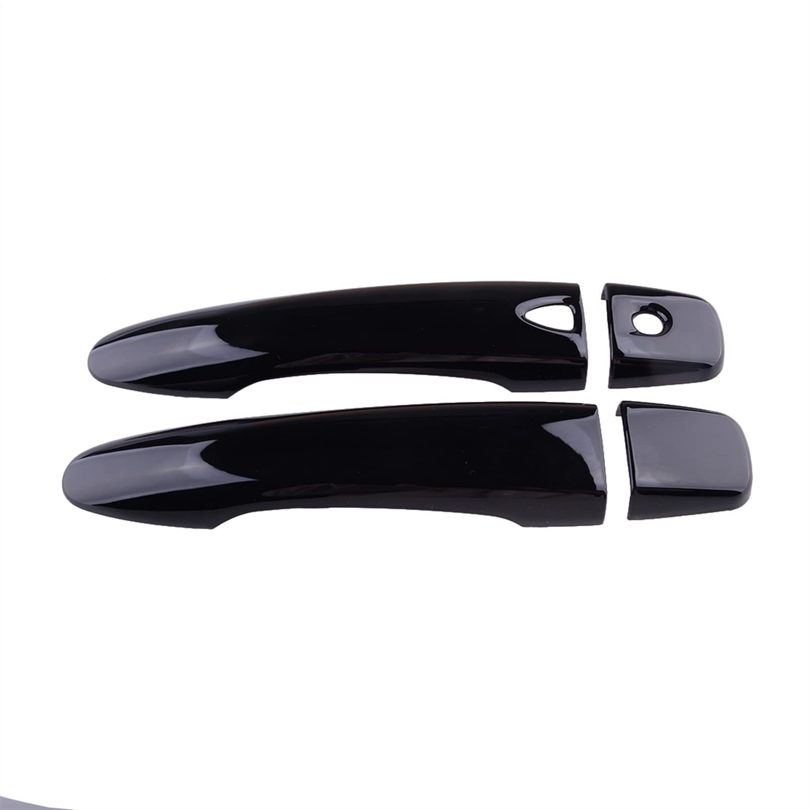Rinkteea One Color Exterior Car Door Handle For Nissan Versa 8Pcs/Set Car Exterior Smart Door Handle Covers Trim Black Abs Fit