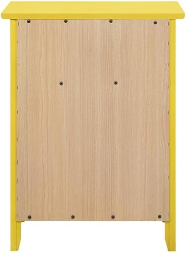 Miniatura 6 de Glory Furniture Izzy Mesita de noche de madera maciza con 1 cajón1 puerta, color amarillo