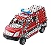 Produktbild Tronico 10042 - Metallbaukasten Feuerwehr Mercedes Benz Sprinter mit Licht und Sound, Maßstab 1:32, Mini Serie, rot, 508 Teile