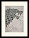 Produktbild Pyramid International Game of Thrones (Stark) 30x40 cm montiert und gerahmt, Mounted 250GSM PAPERWRAP MDF, Mehrfarbig, 44 x 33 x 4 cm
