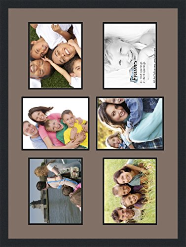 Art To Frames Double-Multimat-474-748/89-Frbw26079 34 By 25-Inch Picture Frame, 1.25-Inch Wide, Satin Black #TOP2