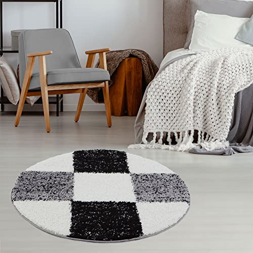 THE RUGS Area Rug, Modern Luxury Shaggy Rug, Multicolour Pattern Carpet, Ultra Soft for Bedroom Living Room, Kids Room - Image 3