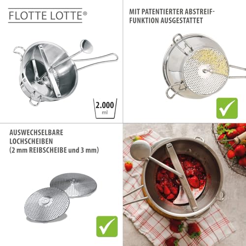 Foto von GEFU Passiergerät Original Flotte Lotte - Edelstahl-Passiermühle, 2 L