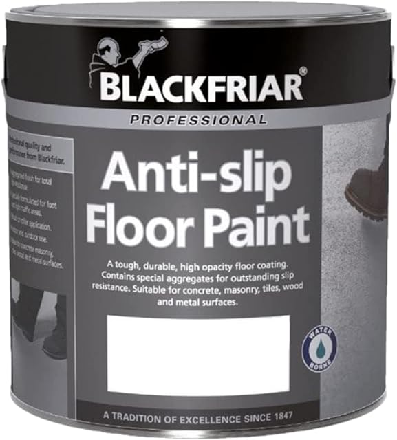 Blackfriar Anti-Slip Floor Paint - Tough and Durable - Light Grey - 2.5 Litre