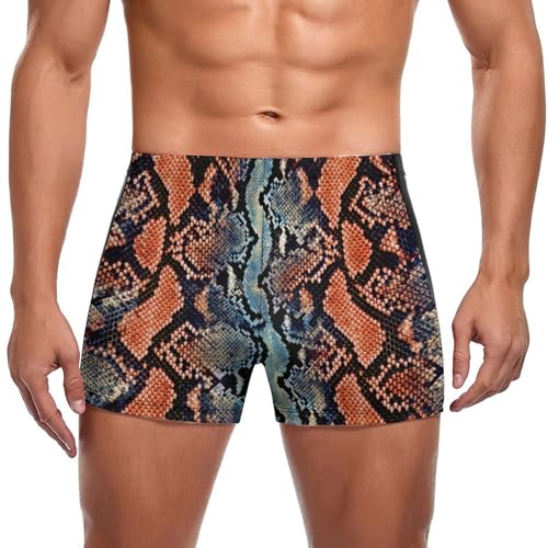 Swim briefs homme texture serpent anti frottement confort