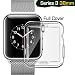Apple watch series 3 case 38mm, TIRIO iwatch 3 screen protective Case TPU hd clear All-around 0.3mm Ultra-thin Soft High Transparency Full Cover protector for New Apple Watch Series 3 38mm（2017）