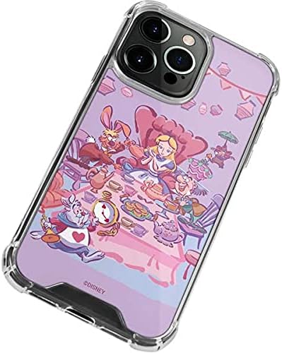 Skinit Clear Phone Case Compatible with iPhone 13 Pro - Officially Licensed Disney Alice in Wonderland (Animated) Mad Tea Party Design