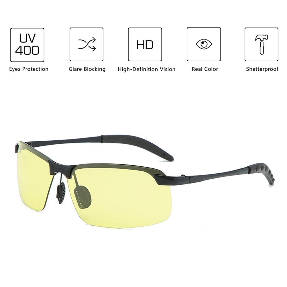 Fotochromowe okulary przeciwsłoneczne z pilotem UV400, okulary przeciwsłoneczne do kameleona, Zmiana koloru