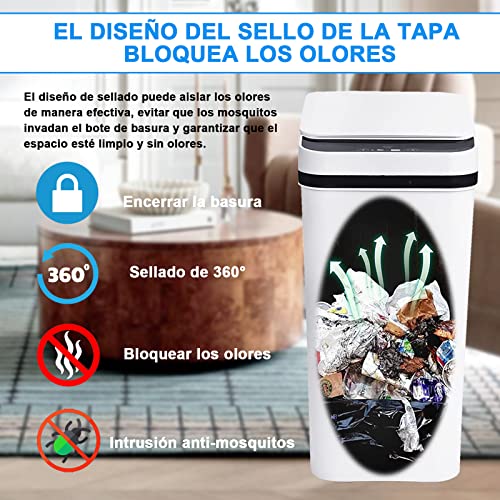 Mejores comprativas On-line Bote de basura blanco - cinco favoritos. 18 Imagen adicional