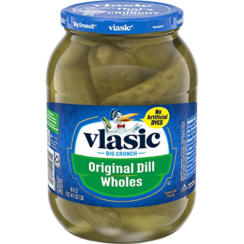 Vlasic Original Dill Whole Pickles, Keto Friendly, 46 FL OZ