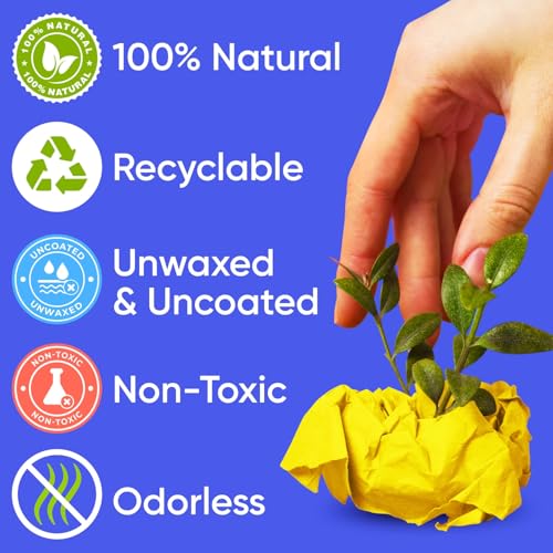 Paclord USA Made 36" x 1200" Yellow Kraft Paper Roll, 45 lbs Thickness, American Quality Colored Kraft Paper for School, Poster Arts, Crafts, Bulletin Board - Odorless, Non-Toxic, Safe for Kids by Paclord - Image 3