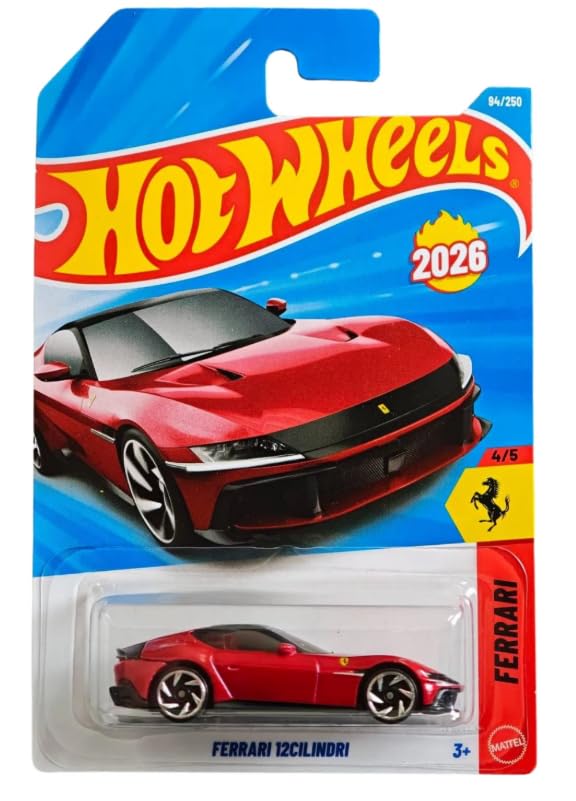 Amazon.com: Hot Wheels Ferrari 12CILINDRI [Red] 4/5, 94/250, New