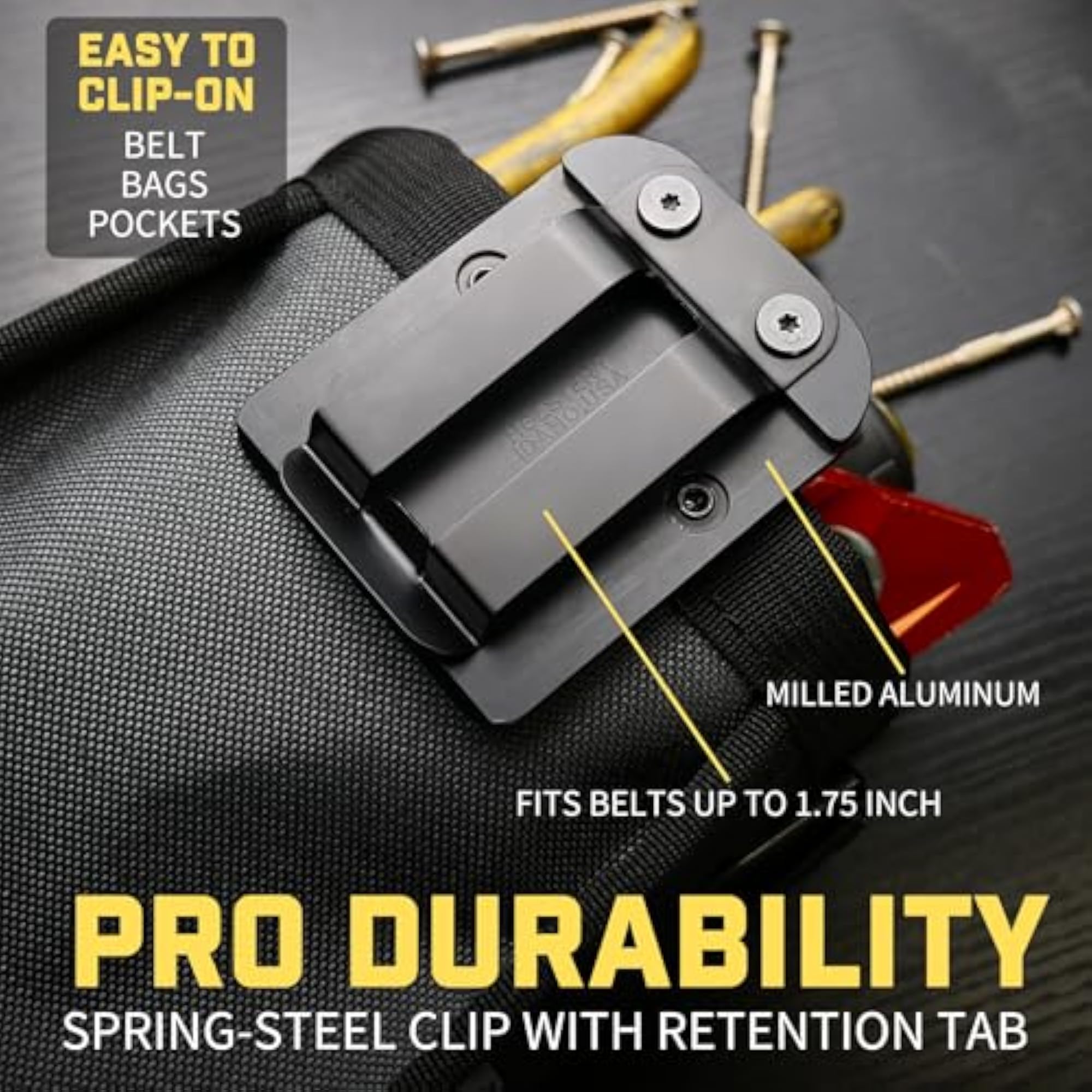 Big Joey Pouch PRO Clip-On Tool Belt Bag for Electricians