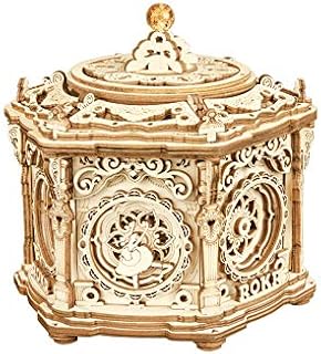 ROKR 3D Wooden Puzzle Model Kits for Adults to Build Music Box DIY Secret Garden for 14+ Years Gifts and Decoration (Secret Garden)