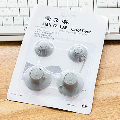 Soporte con aletas de enfriamiento para laptop 4 piezas miniatura 6