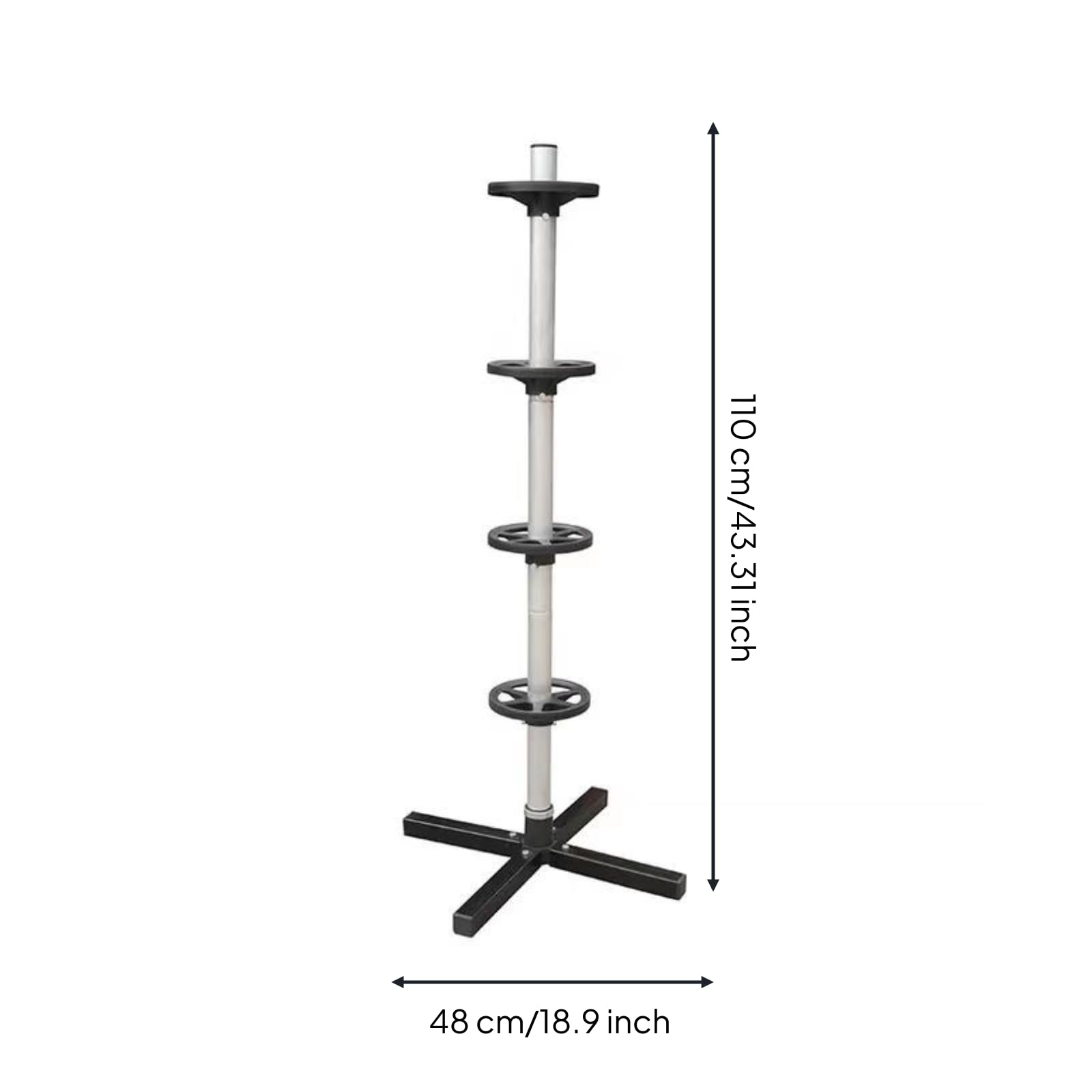 Soporte Neumáticos con Base en Estable Organizador Ruedas Vertical Práctico Expositor Neumáticos para Conductores
