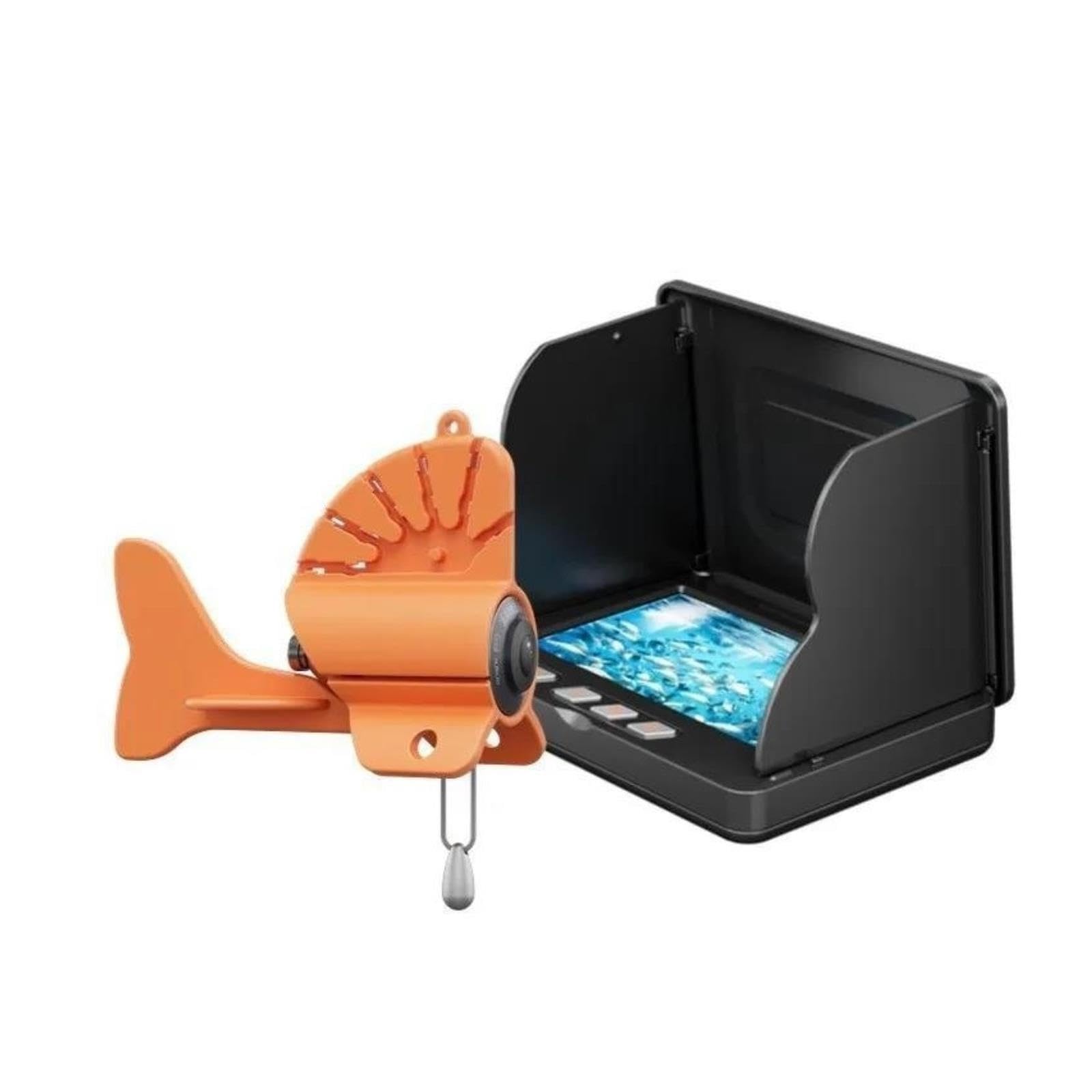 Detector de Peces, Cámara de Pesca submarina Todo en uno IPS 4,3 Pulgadas 12 buscador Peces LED IR(4.3 Inch 30m)