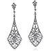 Produktbild ArtiDeco 1920s Ohrringe Boho Damen Retro Bohemian Stil Dangle Ohrringe Damen Gatsby Kostüm Accessoires (Stil 3-Silber)