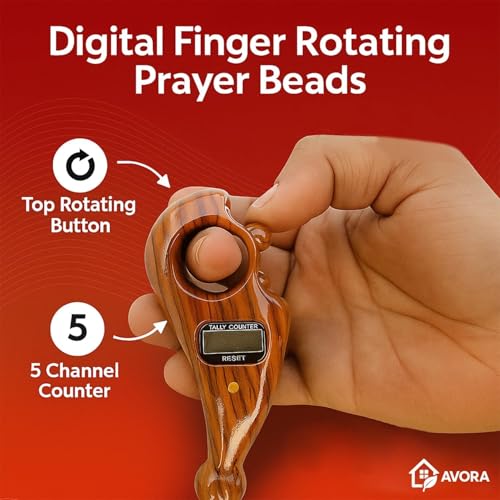 Image of FreshDcart Digital Finger Counter Ring for Jaap Mala, Naam Jap & Mantra Chanting | Electronic Tally Counter with LCD Display | Portable Prayer & Meditation Counter for Tasbeeh, Mantra, Yoga