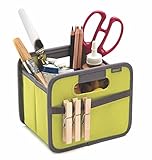 Sicherung mit elastischem Band. Ein Fach mit zwei elastischen Netztaschen.