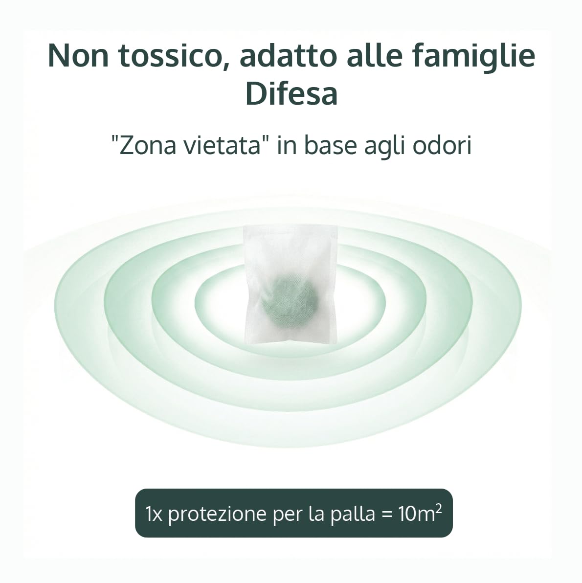Topi repellent sfere | Ingredienti attivi tra cui zenzero & menta piperita – Sfere repellenti per parassiti, umane e sicure per gli animali domestici, per uso interno ed esterno (confezione da 12)