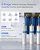 Waterdrop WHF3E-SKH 3-Stage Whole House Water Filter System,with Heavy Metal and Anti-Scale Sediment Filter, Highly Reduce Scale,Lead, Chlorine,Taste,5 Micron,1" Inlet/Outlet,20 x 4.5