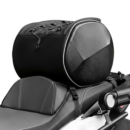 Tunneltasche für Scooter, Tunnel-Tasche für Roller, 20L Hartschalen Motorrad Tasche mit Mitteltunnel mit Regenhaube, Tunnelbag, Motorrad-Sitzbanktasche, Taschen für Unterrohr-Motorräder, Cub Bag