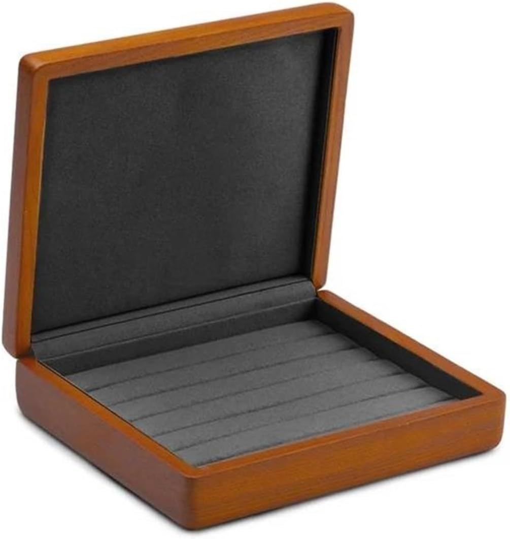 Ring Box Solid Wooden Jewelry Display Box Ring Display Holder With Microfiber Jewelry Box Stand For Jewelry Organizer Packing Box Ring Boxes For Jewellery