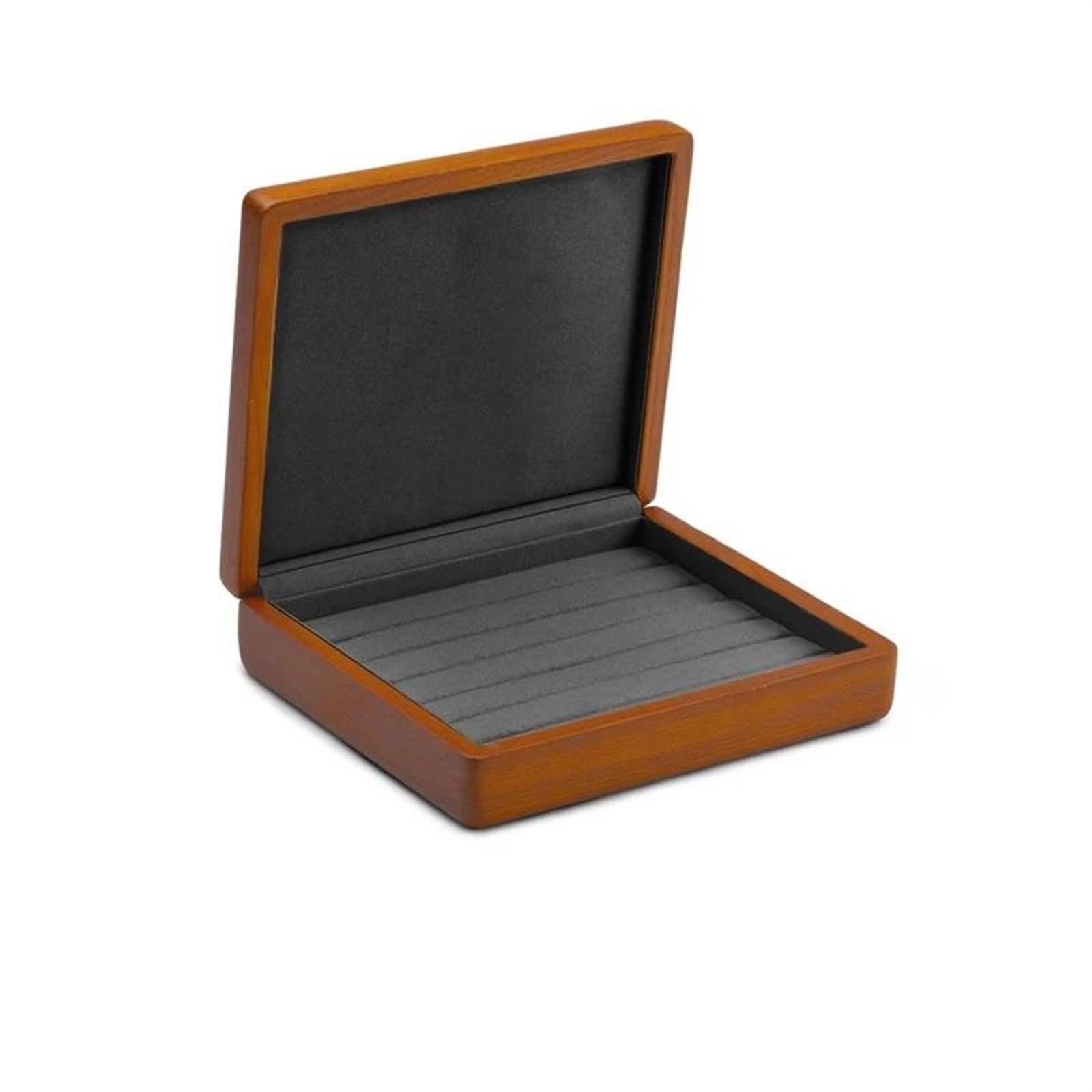 Naszyjnik Organizator retro drewniana biżuteria pudełko pierścień Ring Pierścień z biżuterią z mikrofibry stojak na biżuterię Organizer pakowanie pudełka kolczyka pudełko biżuteria pudełko biżuteria