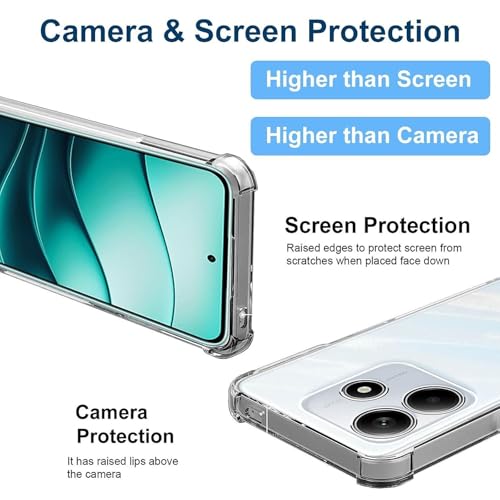 Image of BOXXO Flexible Back Cover for Mi Redmi Note 14 5G | Back Cover Transparent Clear Shockproof Case Four Corner Protection | Slim Protective Mobile Phone Cover for Mi Redmi Note 14 5G