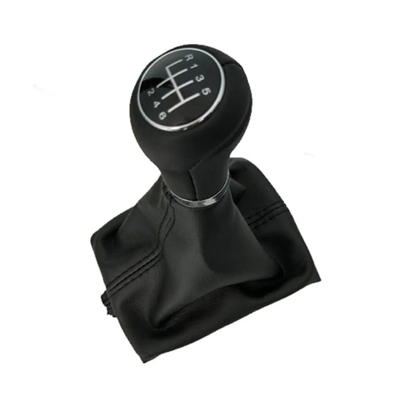 Mkgkacvcpt 6 Speed Manual Shifter Knob For A6 For A4 S4 B8 8K For A5 8T 8F For Q5 8R 2007-2015 Speed Car Shift Gear Knob With Leather Collars Boot(6 Speed)