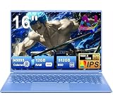Gaming Laptop 16 Zoll Win11 12+512GB SSD Unterstützung...