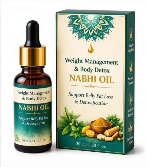 Nabhi Oil for Weight Management & Body Detox 30ml | Ayurvedic Herbal Belly Button Oil | Supports Digestive Wellness, Metabolism Balance, Relaxation & Daily Self-Care for Men & Women-image-25