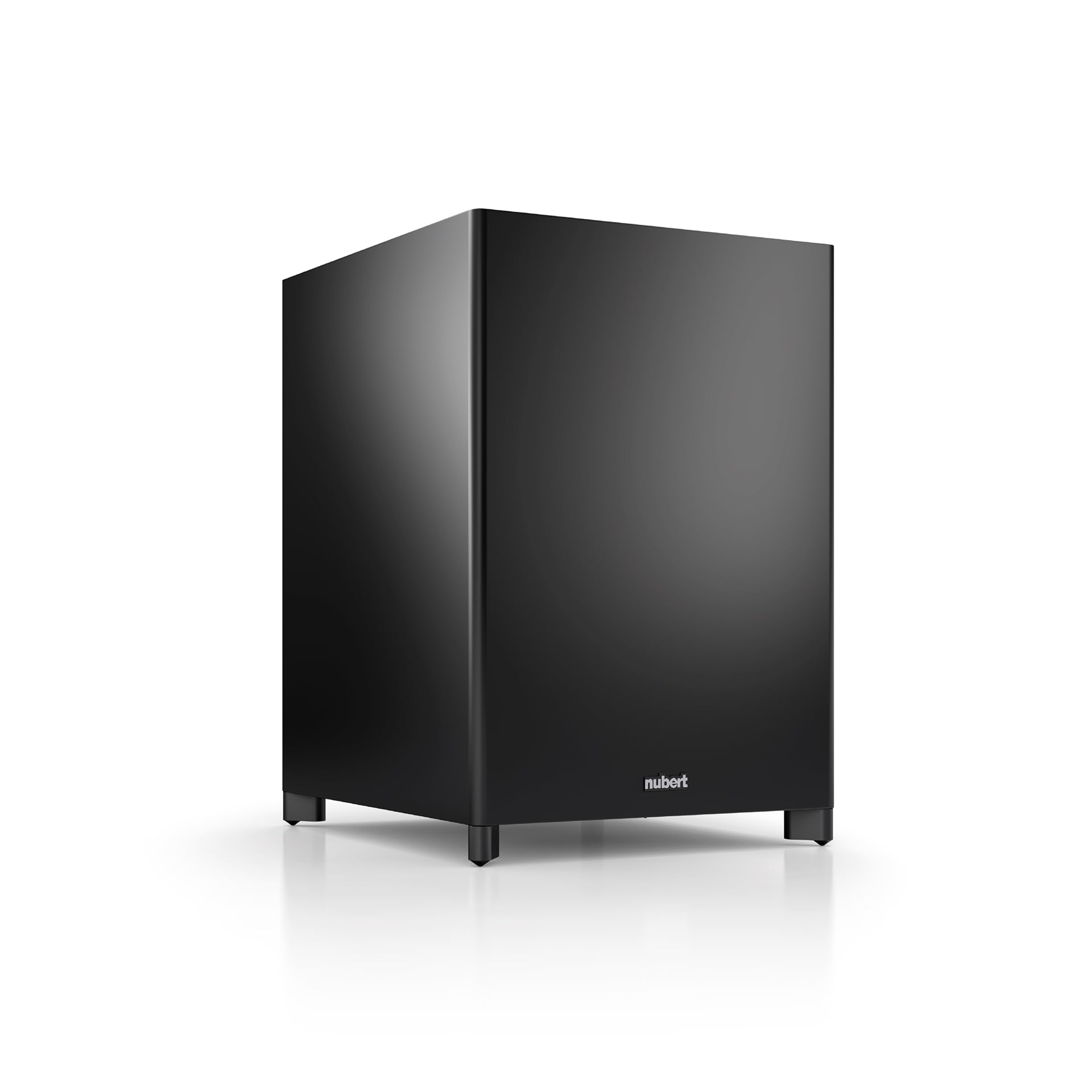 Nubert nuSub XW-1200 | Schwarzer Funk-Subwoofer | Appsteuerung mit Einmessung | High End Woofer für 5.1 Sets | Heimkino Aktivsubwoofer mit Downfire-Technik | LFE-Box mit 420 Watt | Bass unter 20 Hz