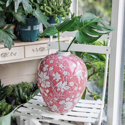 Vase en céramique rétro rouge : donnez enfin du cachet à votre table de chambre