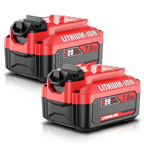Image of Bonadget NEW 7.0Ah 2PACK for Craftsman 20V Battery for Craftsman V20 Battery CMCB205 CMCB202 CMCB204 CMCB206 Tool Battery Replacement Lithium-ion